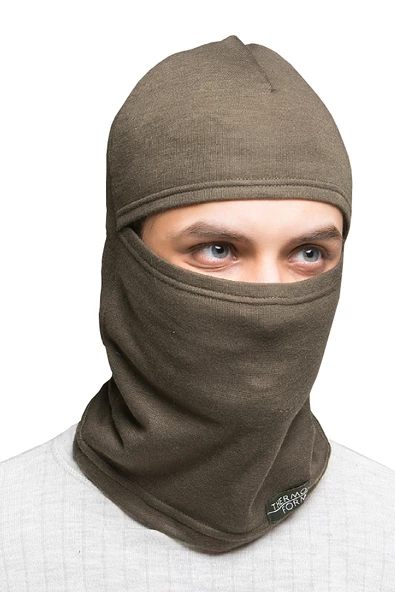 Thermoform Heavy Kar Yüz Maskesi Balaclava Haki