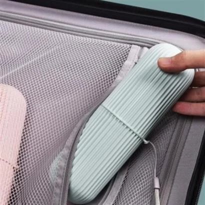 Seyahat Tipi Plastik Diş Fırçası Gözlük Kalem Fırça Erzak Saklama Kabı Düzenleme Kalemlik - 8