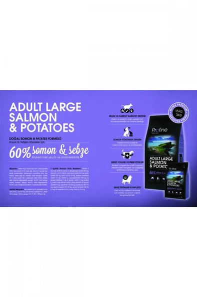Profine 3Kg Adult Somon Etli Yetişkin Köpek Maması - 7