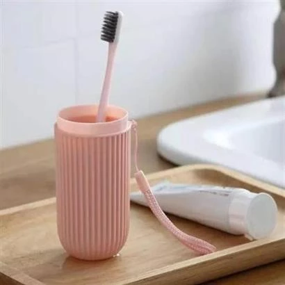 Seyahat Tipi Plastik Diş Fırçası Gözlük Kalem Fırça Erzak Saklama Kabı Düzenleme Kalemlik - 5