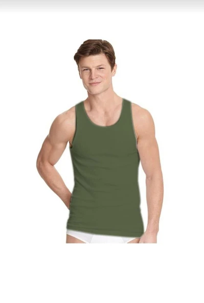 SEHER YILDIZI 0001 ERKEK ASKILI ATLET 6 ADET  XL GRİ - Resim 4