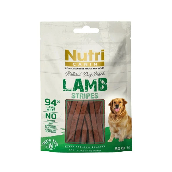 Nutri Canin Tahılsız 80 Gr Kuzu Etli Çubuklar Köpek Ödülü 6 Adet