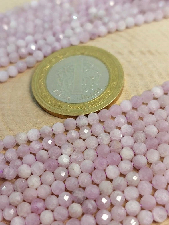 Kunzit Taşı Dizi 3mm (45410) - Resim 2