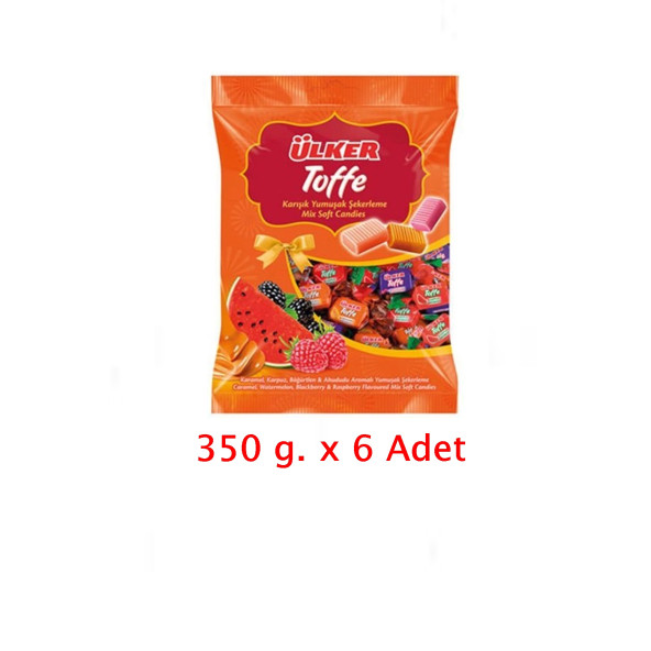 Ülker Toffe Karışık Yumuşak Şekerleme 350 Gram x 6 Adet