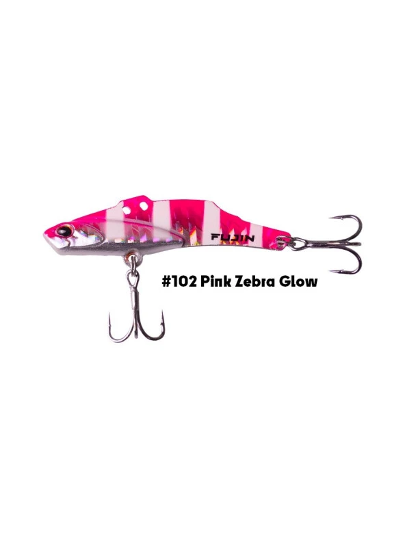 Fujin Metal Vibe 50mm 10gr Vibrasyon 102 Pink Zebra Glow