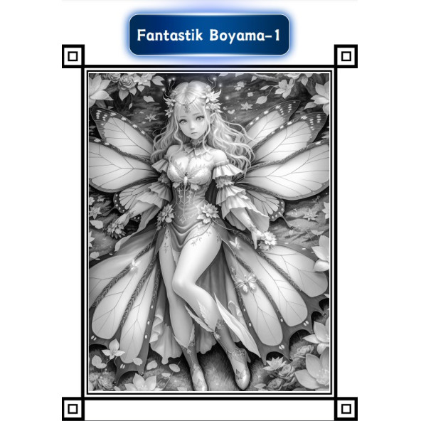 Fantastik Güzel Periler Tonlamalı Boyama Kitabı