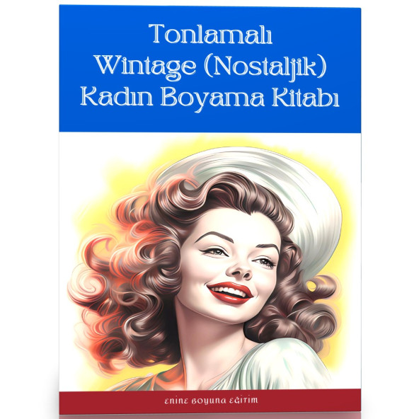 Wintage Kadın Boyama Kitabı (Tonlamalı Boyama)