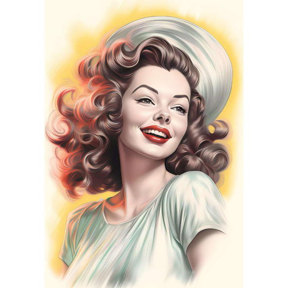 Wintage Kadın Boyama Kitabı (Tonlamalı Boyama) - 2