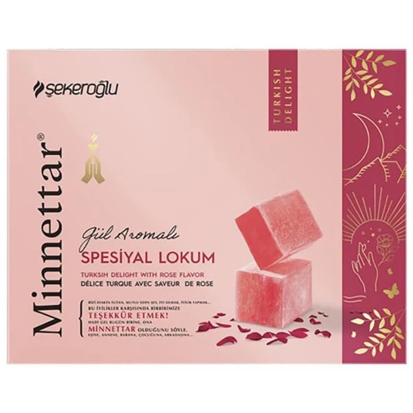 Şekeroğlu Minnettar Gül Aromalı Special Lokum 300 Gr