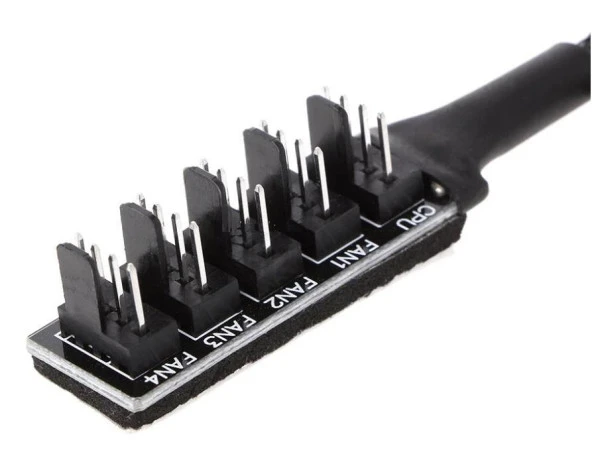 Ancheyn Fan Çoklayıcı Kablosu 4 Port Y Pwm Splitter 4 Pin CPU 12V Switch IDE Molex - 4353