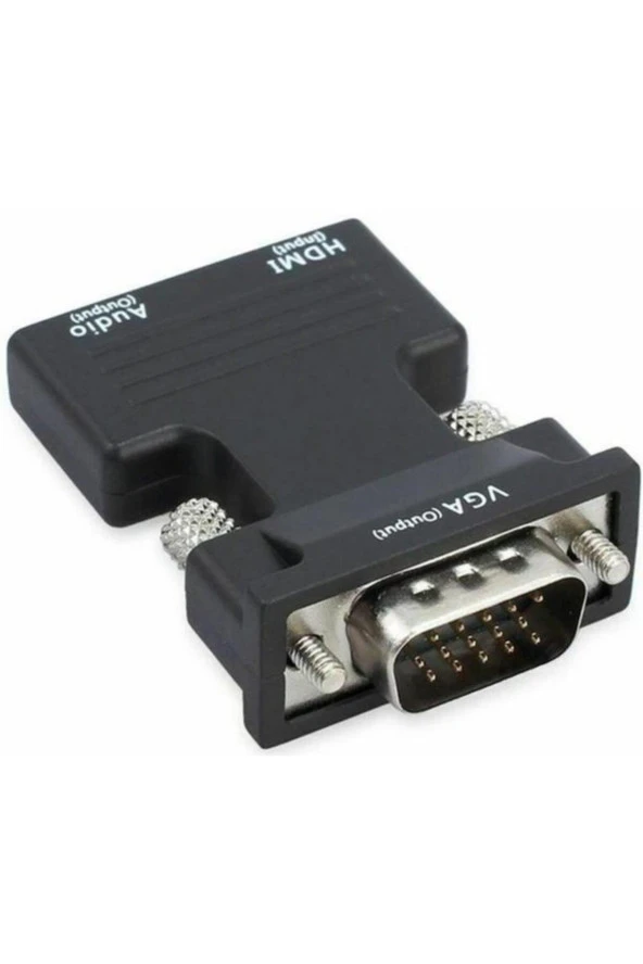 Ses Destekli HDMI to VGA Çevirici Dönüştürücü Adaptör - 4499 - 2