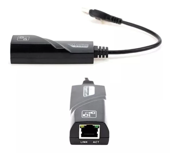 USB 3.0 To ETHERNET 1000 Mbps Gigabit İnternet Ag Adaptörü ADSL  ÇEVİRİCİ LAPTOP PC BİLGİSAYAR NETWORK - 4939 - Resim 5