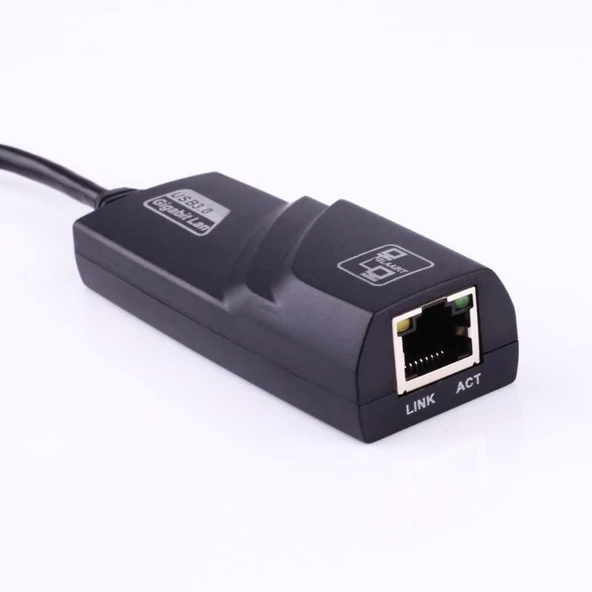 USB 3.0 To ETHERNET 1000 Mbps Gigabit İnternet Ag Adaptörü ADSL  ÇEVİRİCİ LAPTOP PC BİLGİSAYAR NETWORK - 4939 - Resim 2