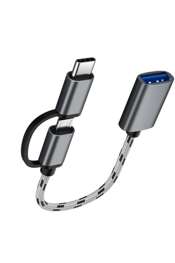 Ancheyn USB 3.0 OTG To Type C Micro USB Data Şarj Çevirici Dönüştürücü Adaptör 4901 - Resim 8