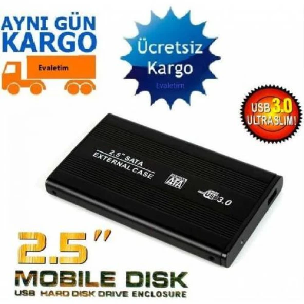 Ancheyn USB 3.0 Harici Harddisk HDD Kutusu 2.5 İnç SATA ve HDD 4515