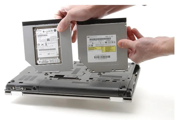 Harddisk Kutusu 9.5mm Slim Kızak Caddy Laptop DVD to SSD HDD Sata - 4716 - 5