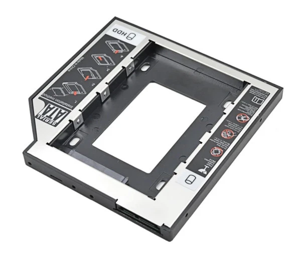 Harddisk Kutusu 9.5mm Slim Kızak Caddy Laptop DVD to SSD HDD Sata - 4716 - 8