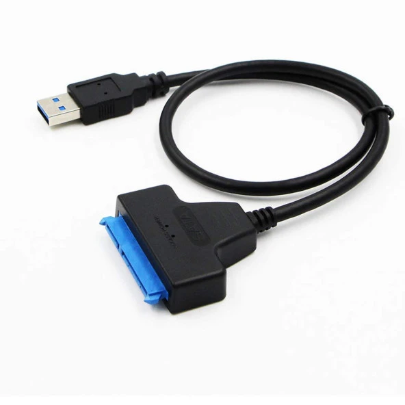 Ancheyn Usb 3.0 Yüksek Hızlı 2.5 İnç SATA SSD ve HDD Harddisk Kablosu 15 + 7 Pin 4469 - Resim 2