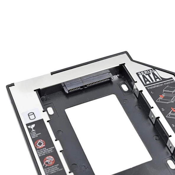 Ancheyn Harddisk Kutusu 9.5mm Slim Kızak Caddy Laptop DVD to SSD HDD Sata 4716 - 10