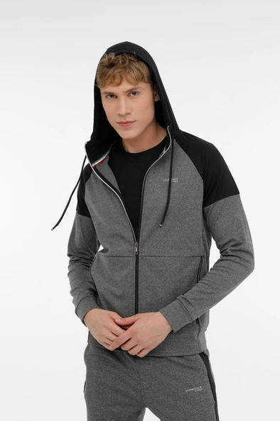 Lumberjack ML RENATO-CB 18SD1155 3PR Erkek Eşofman Üstü Gri Siyah S-XXL - 5