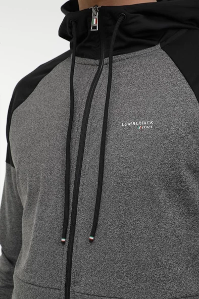 Lumberjack ML RENATO-CB 18SD1155 3PR Erkek Eşofman Üstü Gri Siyah S-XXL - 3