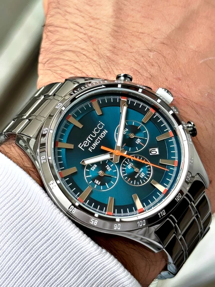 Ferrucci Function Çelik Kordon Erkek Kol Saati ürün görseli