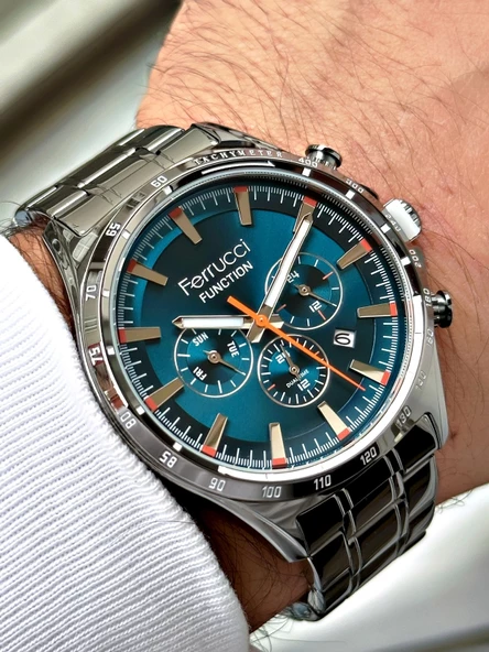 Ferrucci Function Çelik Kordon Erkek Kol Saati - Resim 3