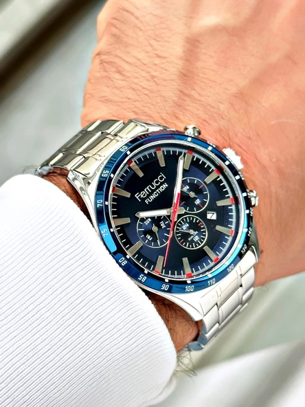 Ferrucci Function Çelik Kordon Erkek Kol Saati - Resim 2