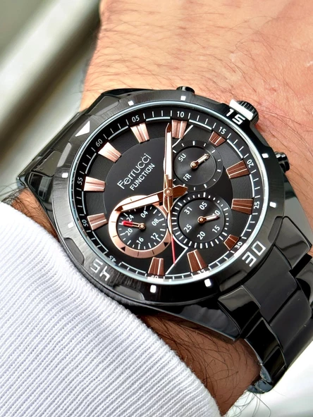 Ferrucci Function Çelik Kordon Erkek Kol Saati - Resim 3