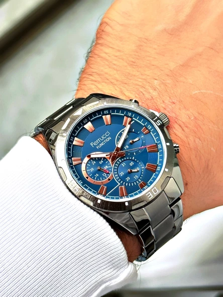 Ferrucci Function Çelik Kordon Erkek Kol Saati - Resim 3