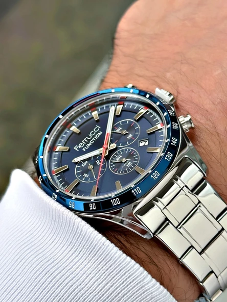 Ferrucci Function Çelik Kordon Erkek Kol Saati - Resim 3