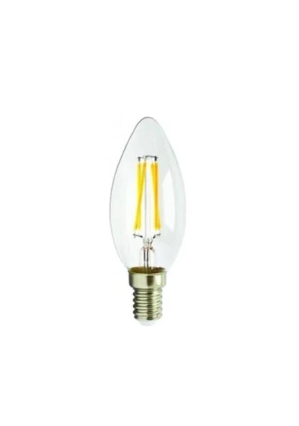 Cata CT-4066 4W Flamanlı Şeffaf Led Gün Işığı Buji Ampul