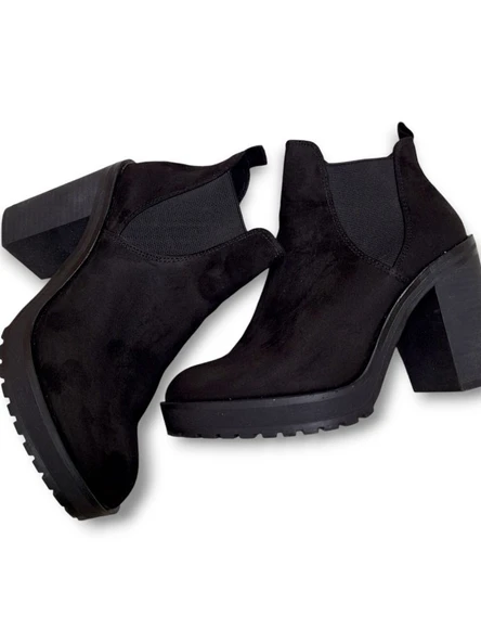 BERSHKA  SİYAH BOT - 4