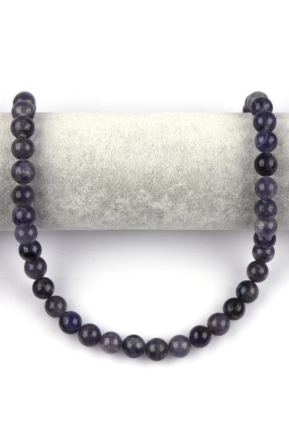 İyolit ( AA Kalite ) Doğal Taş Dizi 10 mm Küre Kesim - Resim 2