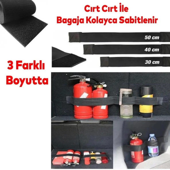 Automix Araç Araba Otomobil Oto Elastik Bagaj Sabitleyici Sabitle Lastik Cırt Cırtlı - Resim 2