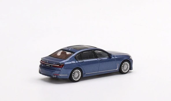 Mini Gt 471 1:64 BMW Alpina B7 xDrive Alpina Metalik Mavi Model Araba - Resim 2