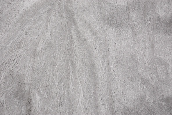 ÖRÜMCEK TÜL KIRIK BEYAZ RENK TEK KANAT Hazır dikilmiş Pileli Fon Perde 300*260 cm - Resim 8