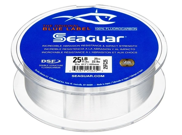 0.435mm Seaguar Blue Label %100 Fluoro Carbon Misina 22.9 metre - Resim 14