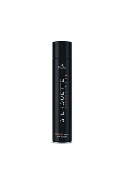 Silhouette Pure Formula Siyah Süper Tutucu Saç Spreyi 500ml