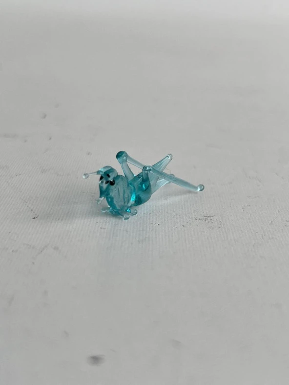 El Yapımı Mini Murano Cam Çekirge Biblo A152-04 - Resim 2