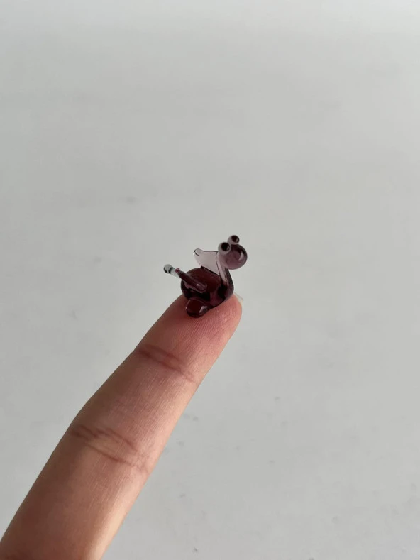 El Yapımı Mini Murano Cam Dinozor Biblo A151-09 - 5