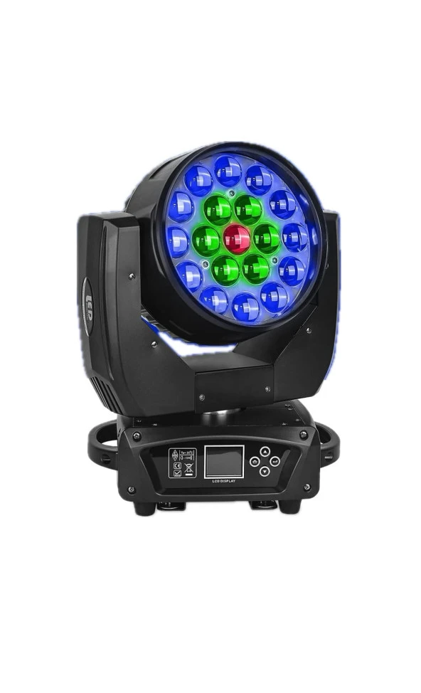 19x15W Rgbw Wash Led Moving Head - Hareketli Sahne Robot Işığı