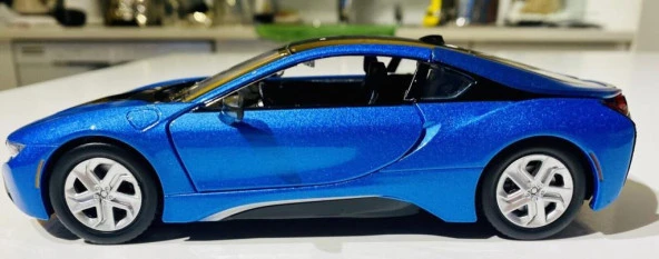 Motormax 2018 BMW İ8 Couple 1/24 Mavi Model Araba