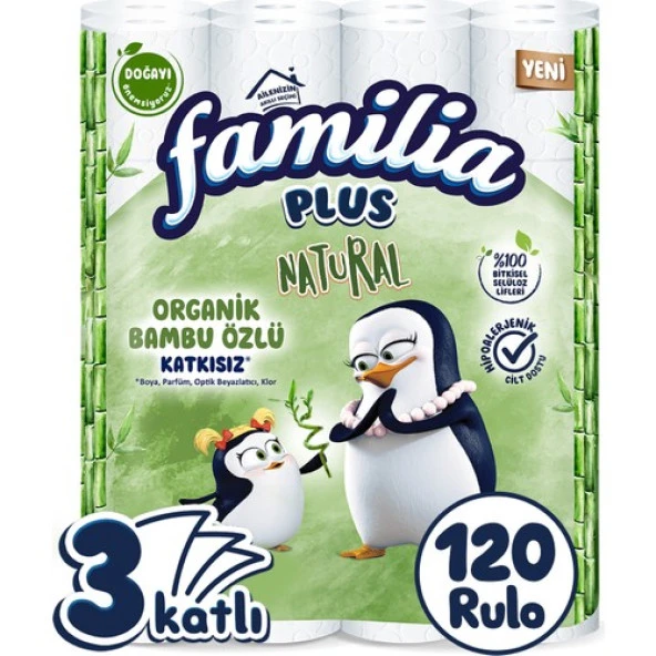 Familia Plus Natural Tuvalet Kağıdı 120 Rulo