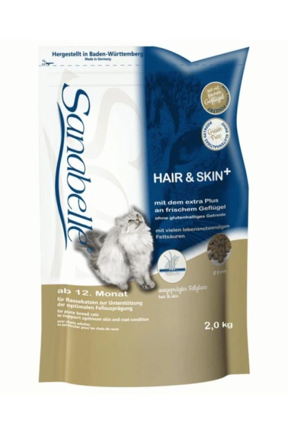 Sanabelle Hair Skin Hassas Tüylü Kedi Maması 2 Kg