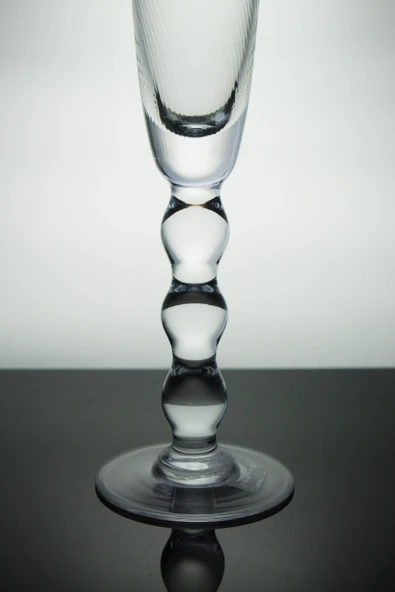 Paşabahçe Denizlicam El İmalatı Kristal Optikli Şampanya Kadeh 1 Adet 555856 31073 - Resim 2