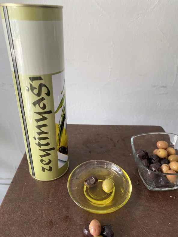 Zeytin yağı 1 litre naturel soğuk sıkım 0,2 dizem zeytinyağı