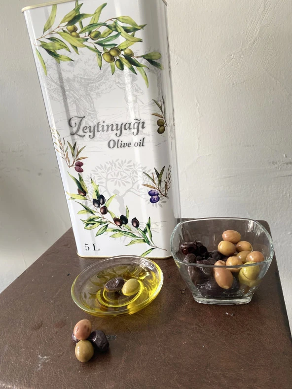 Zeytin yağı 5 lt naturel soğuk sıkım 0,2 dizem zeytinyağı - 5