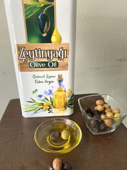 Zeytin yağı 5 lt naturel soğuk sıkım 0,2 dizem zeytinyağı Akhisar - 2