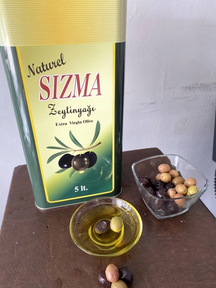 Zeytin yağı 5 lt naturel soğuk sıkım 0,2 dizem zeytinyağı - 2